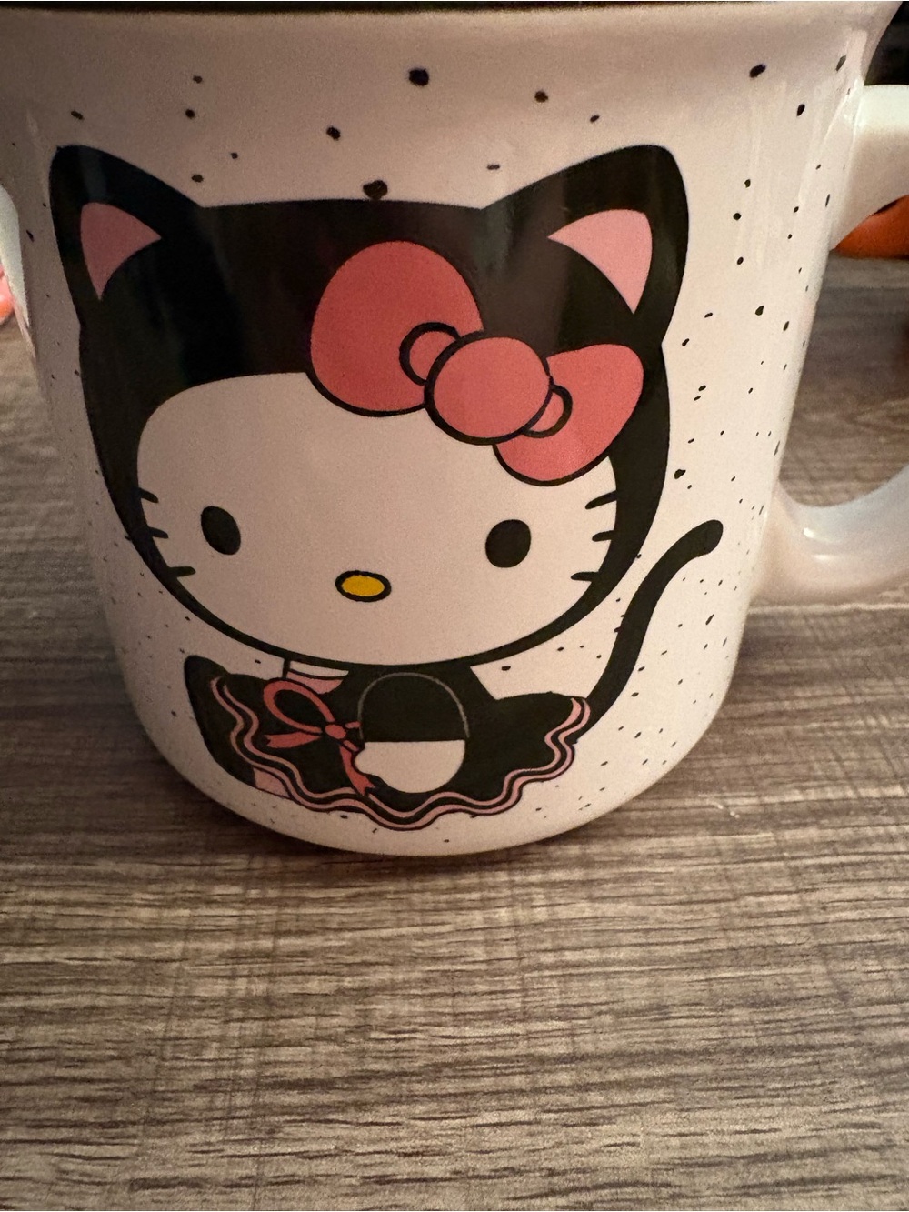 Hello Kitty White, Black & Pink Ceramic Accent Mug